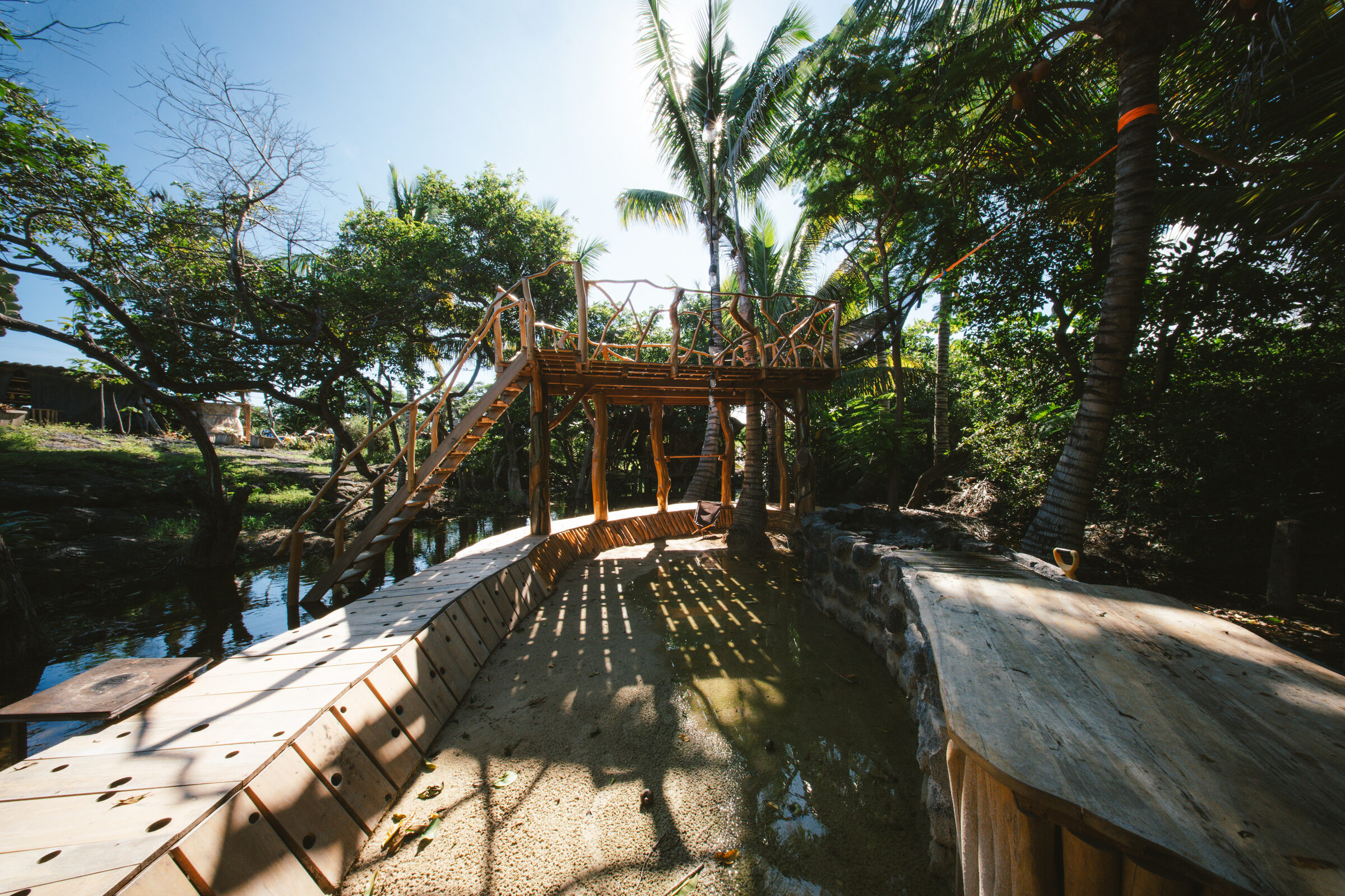 Treehouse deck view