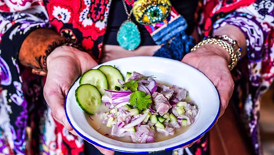 Cooking fresh ceviche