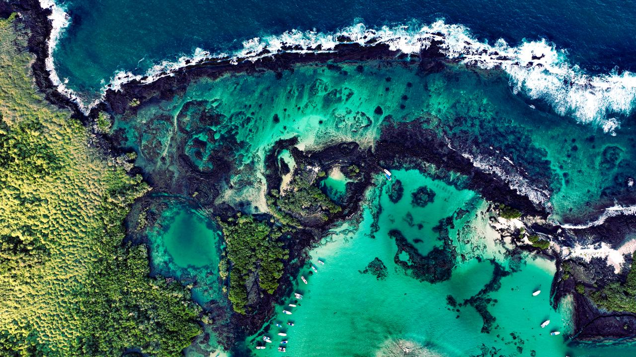 Aerial view of Galapagos